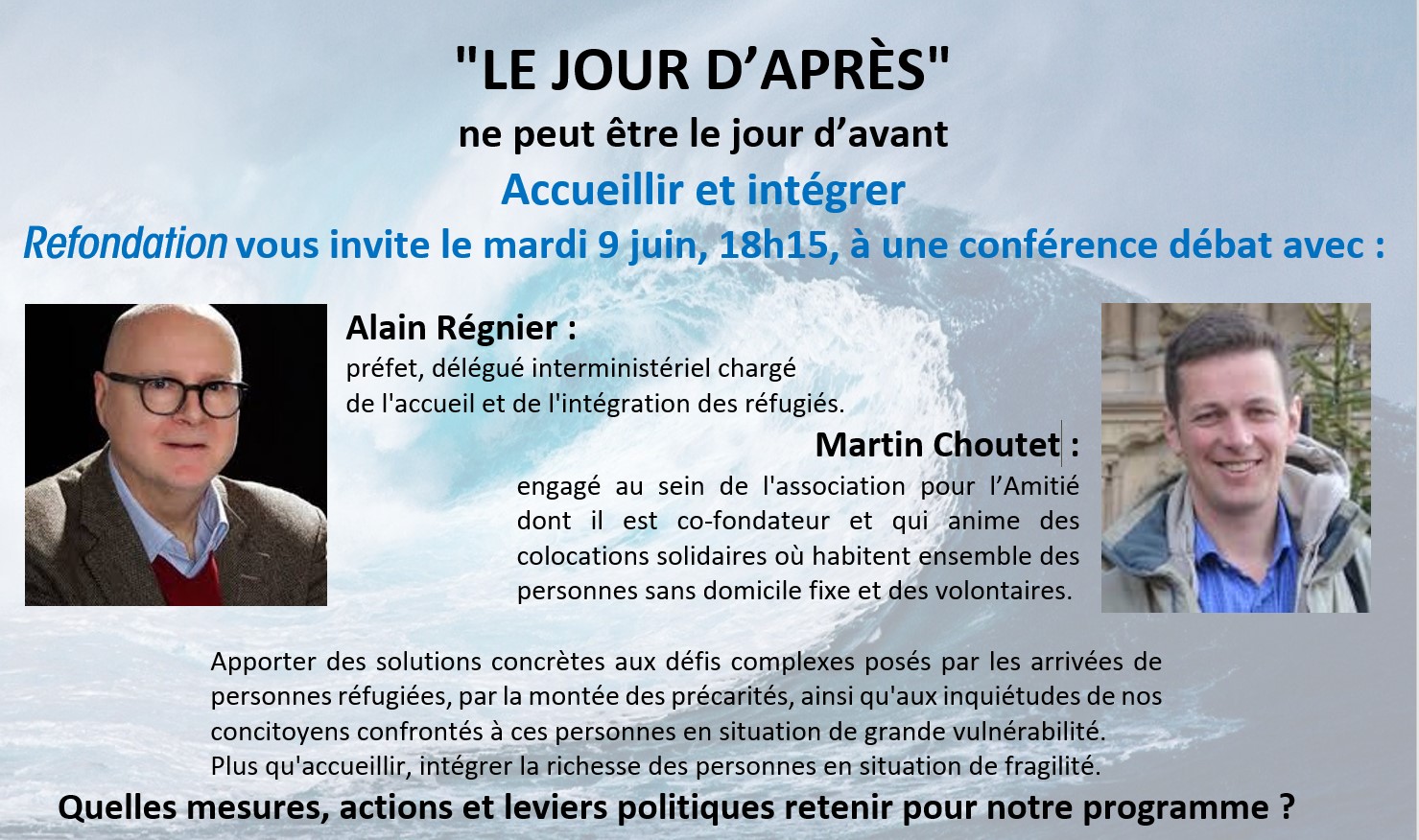 Lire la suite à propos de l’article Visioconférence « LE JOUR D’APRÈS », mardi 9 juin 2020 18h15.